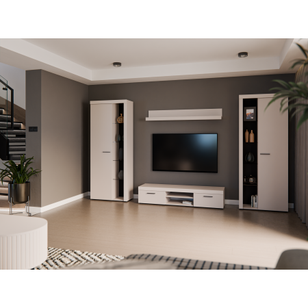 Meblościanka beżowa 300 cm Ramon zestaw mebli do salonu